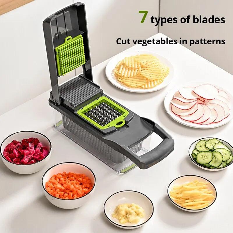 12-in-1 Multifunctional Vegetable Slicer & Cutter