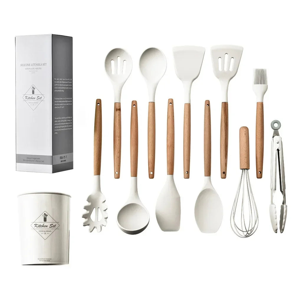 Non-Stick Silicone Kitchen Utensil Set