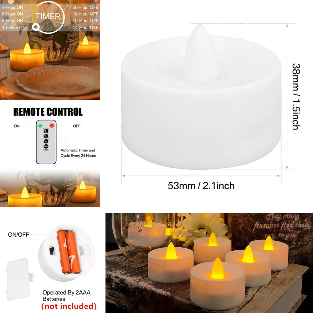 Flameless LED Candles with Remote