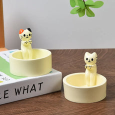 Cartoon Cat Candle Holder