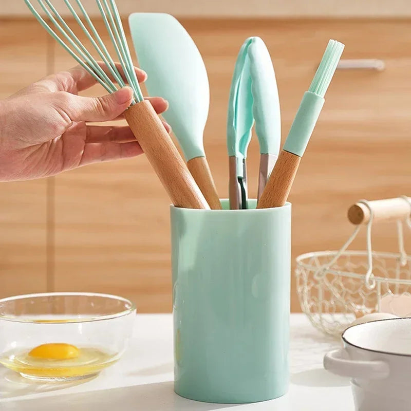 Non-Stick Silicone Kitchen Utensil Set