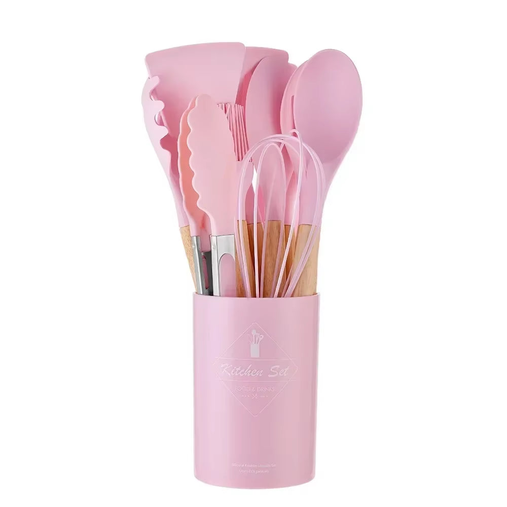 Non-Stick Silicone Kitchen Utensil Set